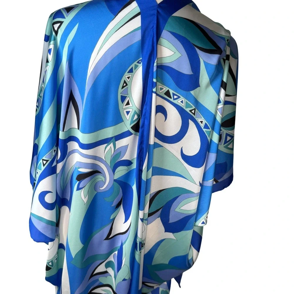 Jean-Pierre Klifa Paris Principe Kimono‎ Wrap NWT UPF 50+ Resortwear Coverup OS
